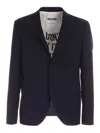 Moschino Single-breasted Suit In Blue In Blue