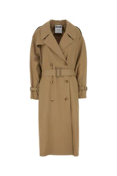 Moschino Trench In Brown