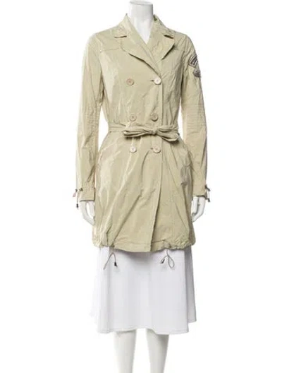 Pre-owned Moschino Trench Coat In Neutral