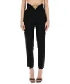 Moschino Couture Pants With Heart Application In Black