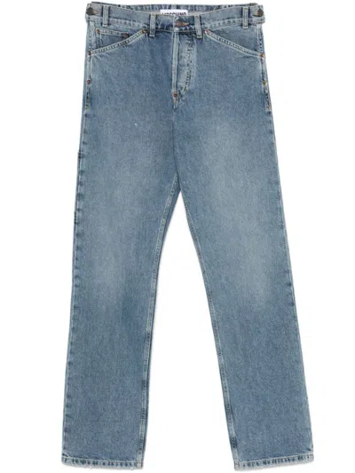 Moschino Trousers In Blue