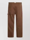 Moschino Trousers Back Side Pockets Loops In Brown