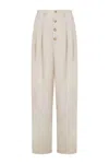 Moschino Straight-leg Tailored Pants In Beige