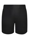 Moschino Logo Monogram Shorts In Black