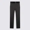 Moschino Straight Leg Trousers With Pockets And Belt Loops In Black