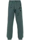Moschino Logo-print Track Pants In Green