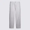 Moschino Relaxed Fit Trousers Tailored Accents In White