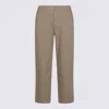Moschino Relaxed Fit Trousers With Pockets And Loops In Brown