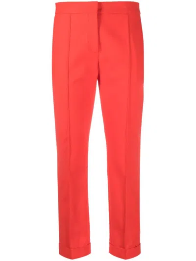Moschino Trousers In Red