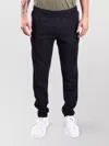 Moschino Trousers With Elastic Waistband And Ribbed Cuffs In Blue