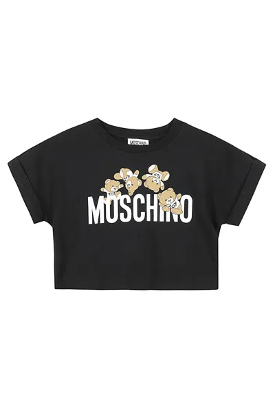 Moschino Kids' Tshirt Addition In Nero