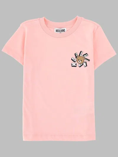 Moschino T-shirt Addition In Pink