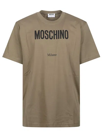 Moschino Tshirt In Brown