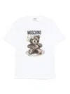 Moschino Crew Neck Graphic Print Short Sleeves Tshirt In White