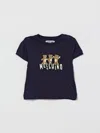 Moschino Babies'  Teddy Cotton T-shirt In Blue