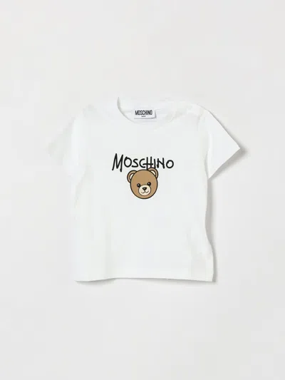 Moschino Babies'  T-shirt Kids Color White