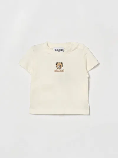 Moschino T-shirt  Kids Color Sky In White