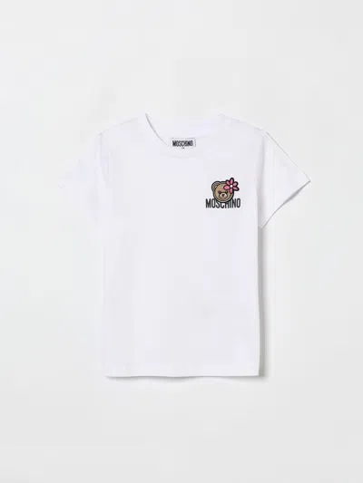 MOSCHINO MOSCHINO TEDDY COTTON T-SHIRT,I00946001