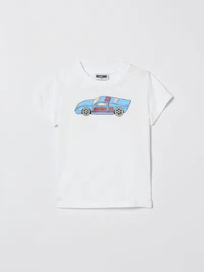 Moschino Kids' Tシャツ  ボーイ カラー ホワイト In White