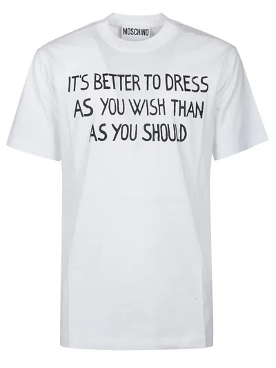 Moschino Tshirt In White