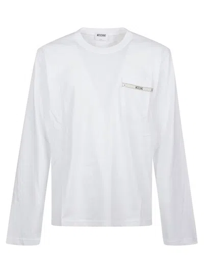 Moschino Long Sleeve T-shirt In White