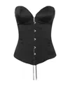 Moschino Corset-style Top In Black