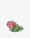 Moschino Tufting Pumps In Multicoloured