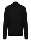 Moschino Wool Blend Turtleneck Sweater Golden M In Black