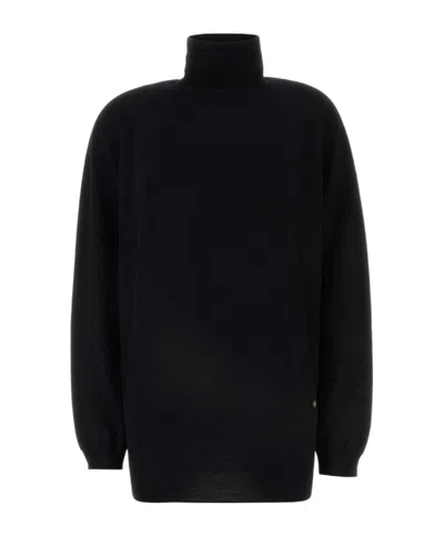 Moschino Turtleneck Sweater In Black