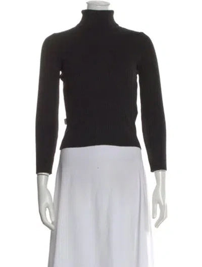 Pre-owned Moschino Turtleneck Sweater In Black