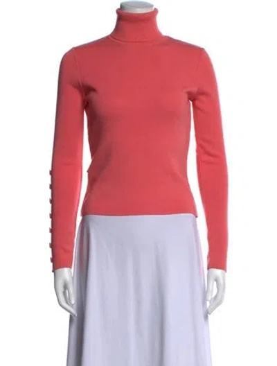 Pre-owned Moschino Turtleneck Sweater In Red