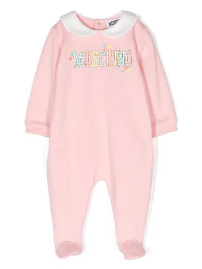 Moschino Babies' Tutina Con Stampa In Pink