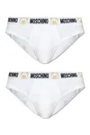Moschino Two Piece Briefs Pants In White