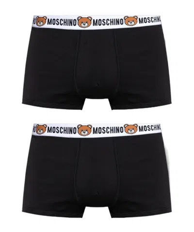 Moschino Two-piece Boxer Briefs In Black