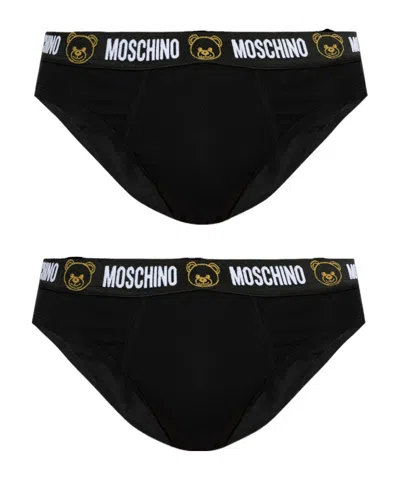 Moschino Two Piece Briefs Pants In Black