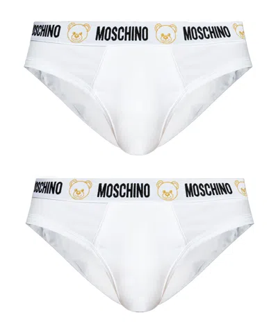 Moschino Two Piece Briefs Pants In White