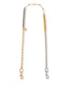 Moschino Two-tone Chain Strap In Gold