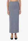 Moschino Two-tone Midi Pencil Skirt In Gray