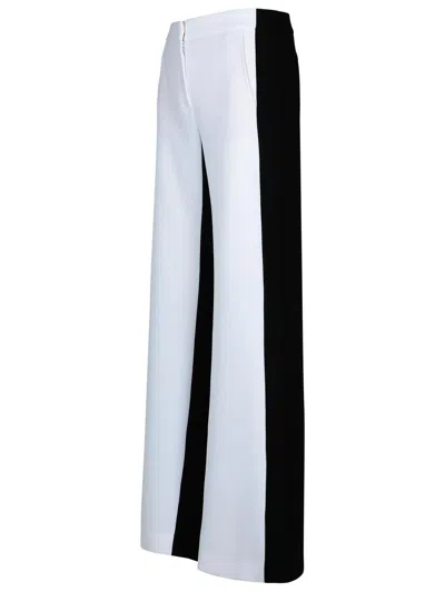 MOSCHINO TWO-TONE POLYESTER BLEND TROUSERS