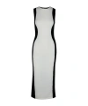 Moschino Merino Wool Long Dress In White