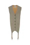 Moschino Couture Two-tone Wool And Satin Oversize Vest In Multicoloured