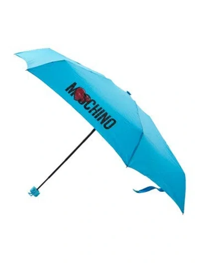 Pre-owned Moschino Umbrella In Blue