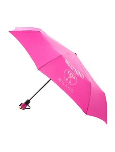 Pre-owned Moschino Umbrella In Pink