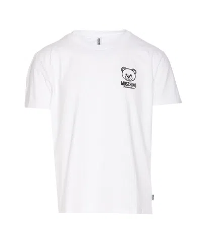 Moschino T-shirt Underbear Toy In Bianco