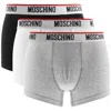 Moschino Underwear 3 Pack Trunks In Gray