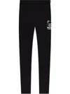 Moschino Underwear Black Stretch Cotton Leggins With Logo
