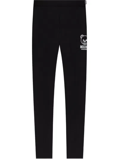 MOSCHINO UNDERWEAR BLACK LOGO TROUSER