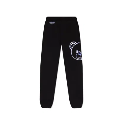 Moschino Underwear Cotton Jogging Pants In Black