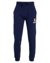 Moschino Straight Leg Trousers With Teddy Bear Motif In Navy