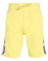 Moschino Underwear Man Shorts & Bermuda Shorts Yellow Size L Cotton, Elastane